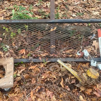 Heavy-Duty Chain Lever, Cable Puller & Trailer Metal Grate