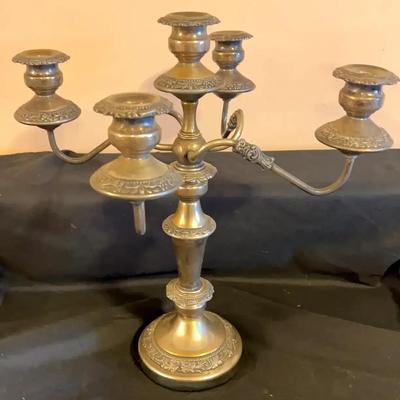 Metal Candelabra, 18" Tall