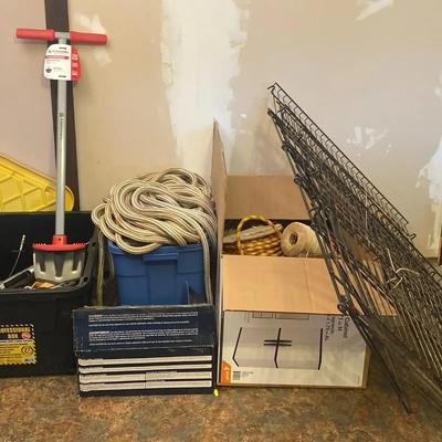 CORONA Sidewalk Edging Shovel, Electrical Cords, Rope & Metal Dog Crate