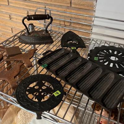 Cast iron kitchen items