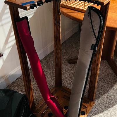 Pool cue holder and travel cases