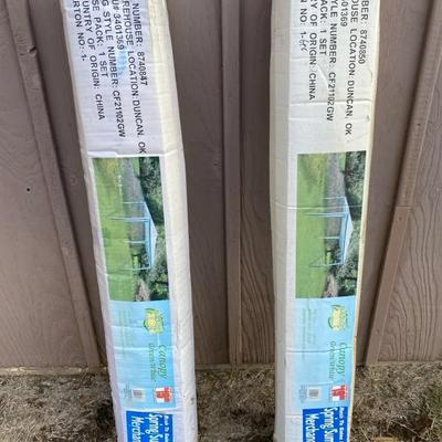 Two Folding Canopies