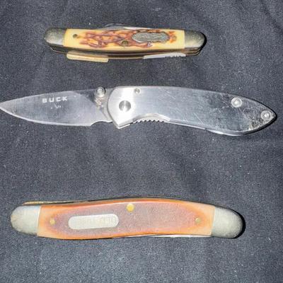 Three Pocket Knives