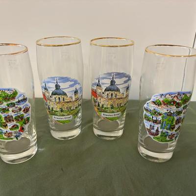 Vintage Glass Beer Mugs