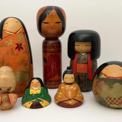 Japanese Kokeshi dolls