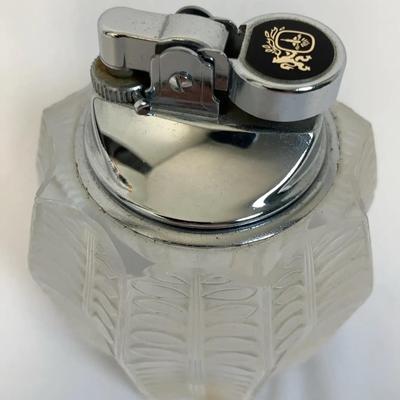 Lalique "Jamaique" Crystal Table Lighter