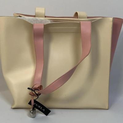 Furla Pink & Cream Tote Bag - Certified Authentic