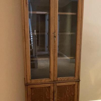 Showcase Your Treasures: Wood Display Cabinet