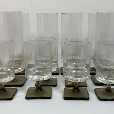 Rosenthal Linear Smoke Wine Glasses from Western Germany 