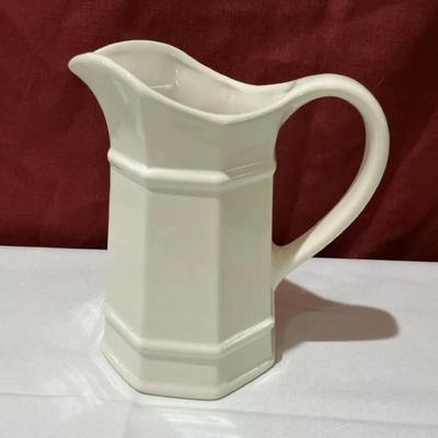 Small White Pfaltzgraff Pitcher