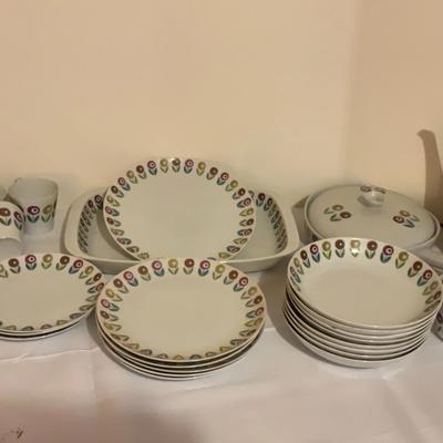 Karlskrona Porslinsfabrik Swedish China Bellis Pattern