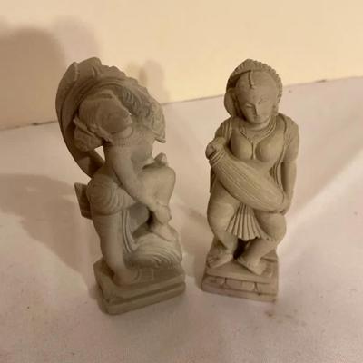 Pair Of Sculptures Of Hindi Deities