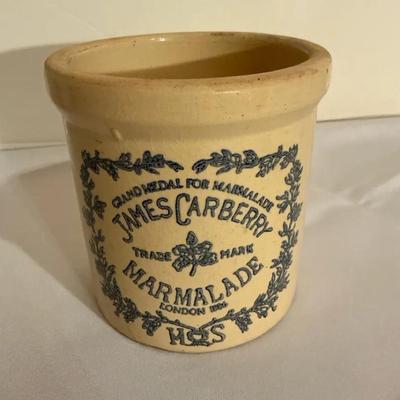 Vintage Carberry Marmalade Crock
