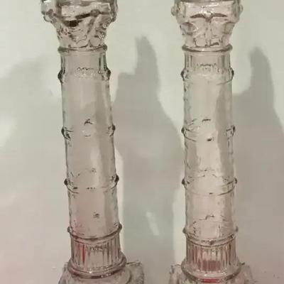 Pair Of Colonnade Decanters
