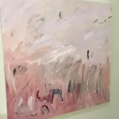 Abstract Oil On Canvas Mike Kurtz