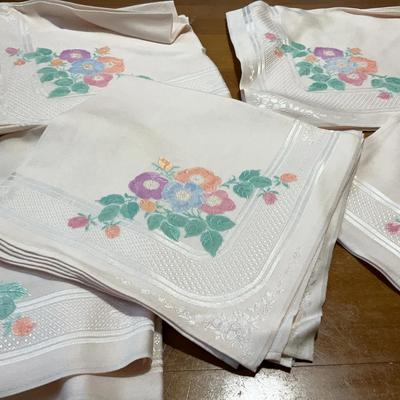 Vintage Floral Damask Napkins