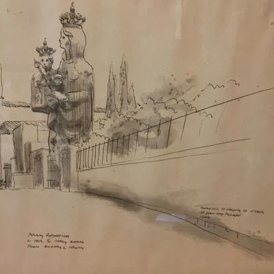 Sketch Of European Scene