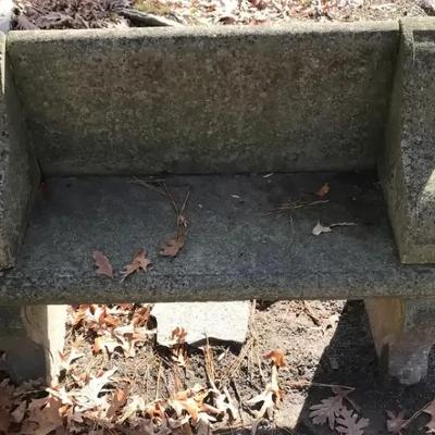Concrete Garden Bench
