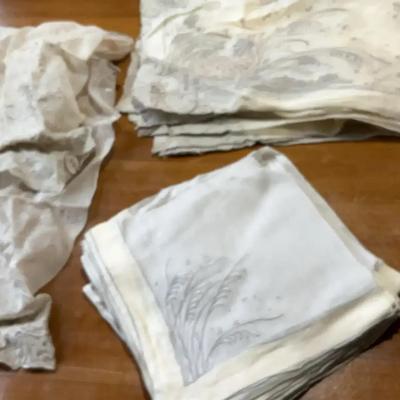 Vintage Linens With Deer