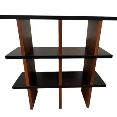 Moden Black And Wood Shelving Unit
