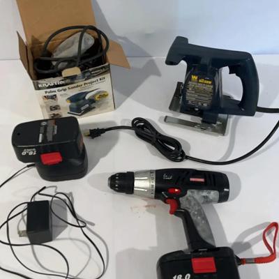 Kraft Tech Sander, Wen All-saw & Craftsman Drill