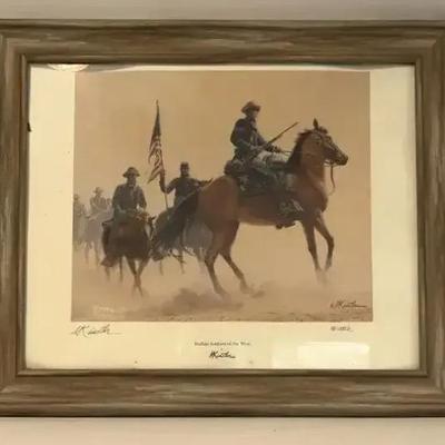  Mort Künstler "Buffalo Soldiers of the West" Framed Art Print 