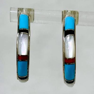 Sterling Silver Mother of Pearl and More Earrings