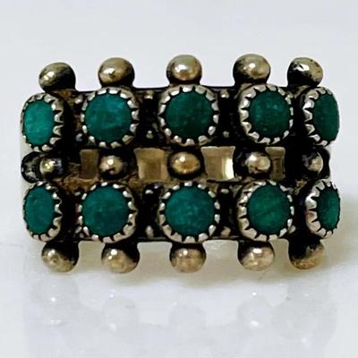 Zuni Style Native Sterling Silver Ring