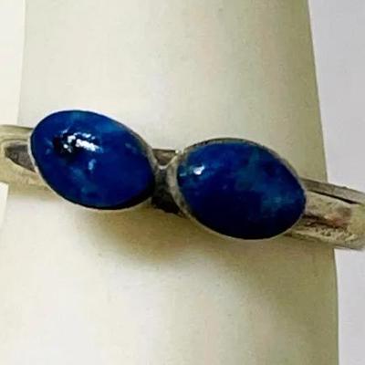 Two Stone Sterling Silver Ring