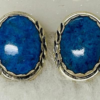 Sterling Silver Lapis Lazuli Earrings