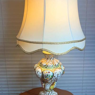Capodimonte Style Porcelain Table Lamp