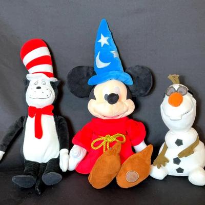 Mickey, Cat In The Hat, Olaf