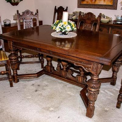 Baroque Revival Dining Set