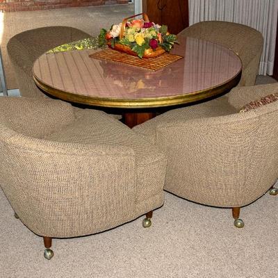 Mid Century Game Table and Chairs