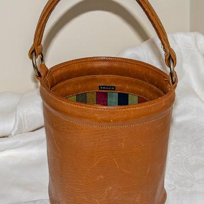 Vintage Purse - COACH Bucket Purse by designer Bonnie Cashin