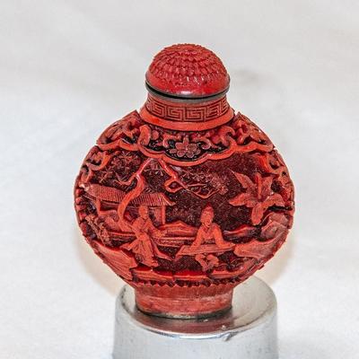 Cinnabar Snuff Bottle