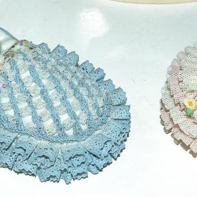 CASES OF SMALLS AND CERAMICS - IRISH DRESSDEN