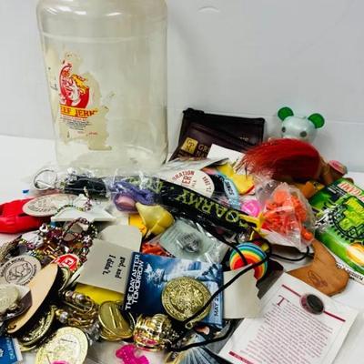 Vintage Beef Jerky Jar of Mystery Trinkets, Curiosities, and Treasures!