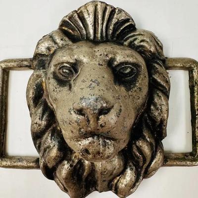 Vintage Lion Head Metal Belt Buckle