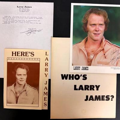 "Larry James" Autographed Headshot