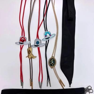 Unique Accessory Bundle: Bolo Ties, Hachimaki Headband and Lanyard 