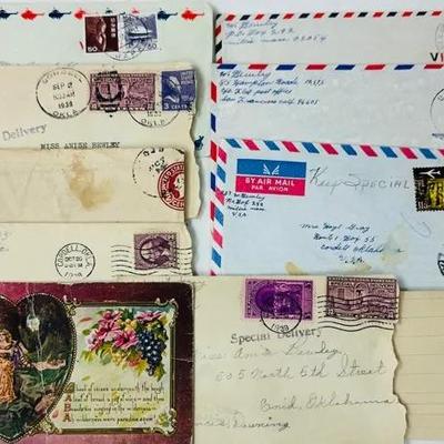 Vintage Postal Covers and a Postcard
