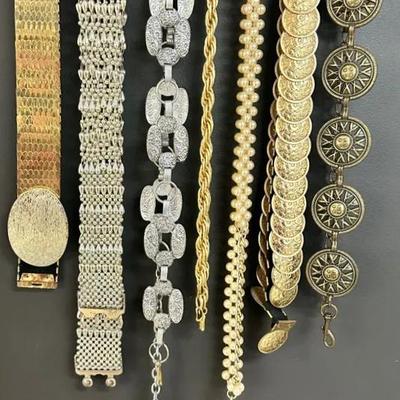 Vintage Chain and Metal Belt Collection 