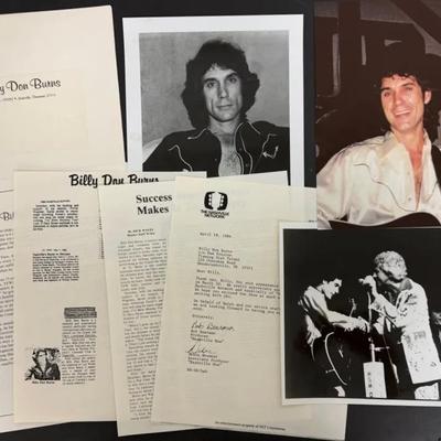 “Billy Don Burns” Memorabilia 