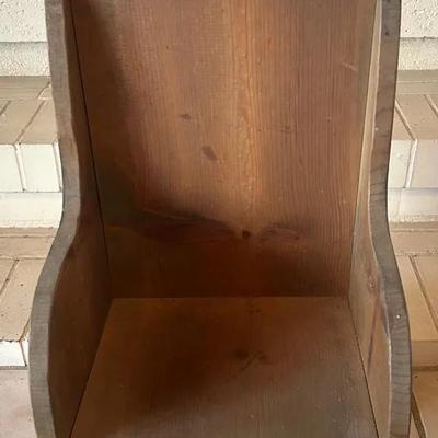 Folk (handmade) Sweetheart Cutout Kids Chair (Sturdy Wood)