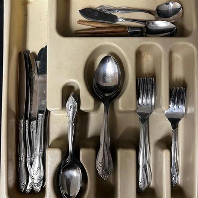 Monogrammed “S” Flatware Service For 7