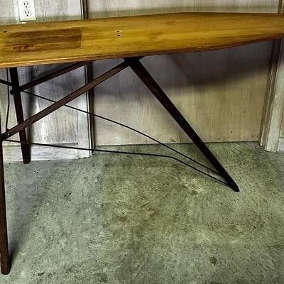 Pressing Matters — Antique Wooden Folding Ironing Board (Doubles as a Skinny Console Table)
