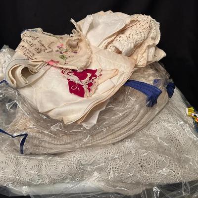 Mystery Lot Of Fancy Linens