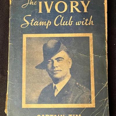 1934 The Ivory Stamp Club With Captain Tim Postage Stamps Of The World Book With Stamps 