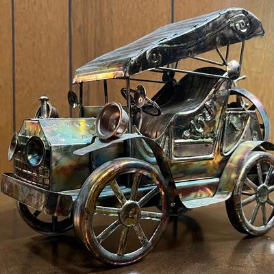 Vintage Tin Car Music Box 